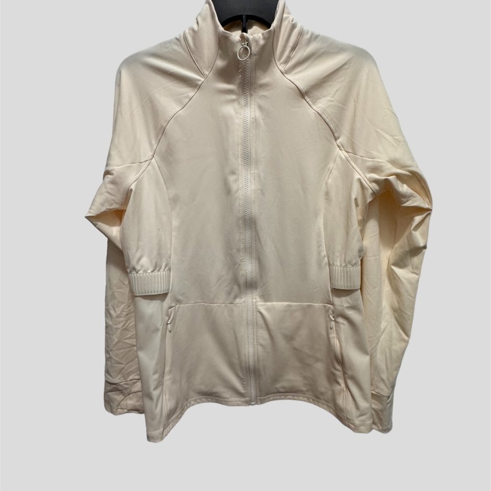 FAbletics XL cream full zip sweatshirt jacket nwot